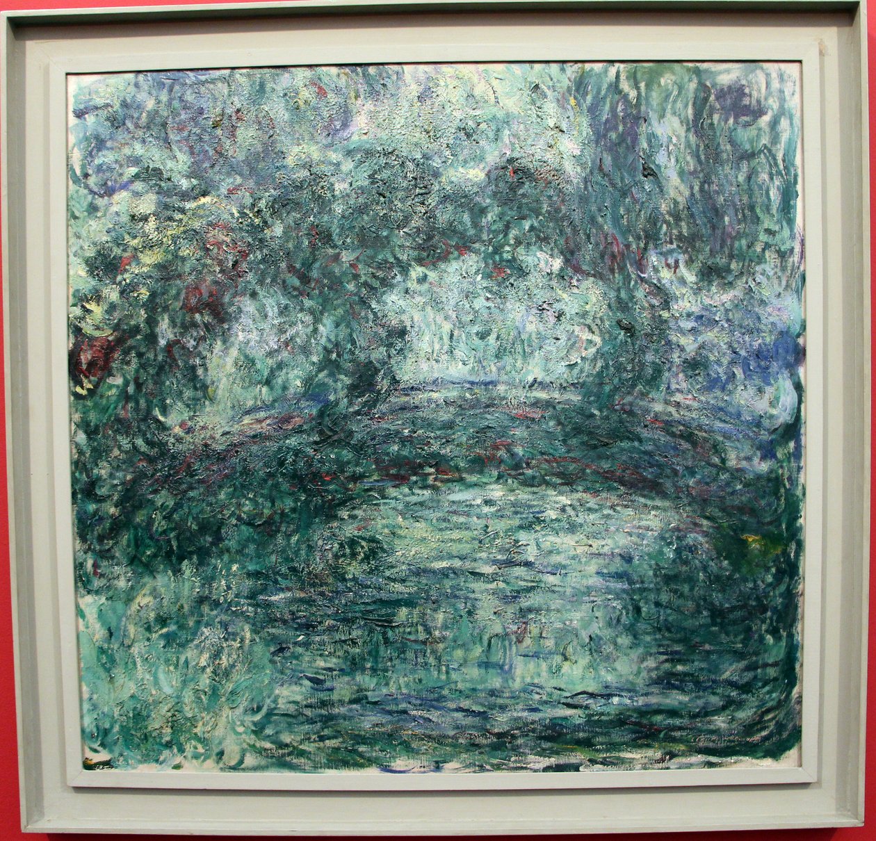 De Japanse Brug over de Waterlelievijver in Giverny door Claude Monet