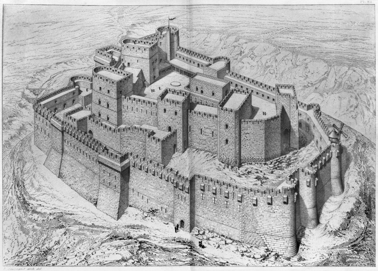 De Krak des Chevaliers, reconstructie door Claude Sauvageot