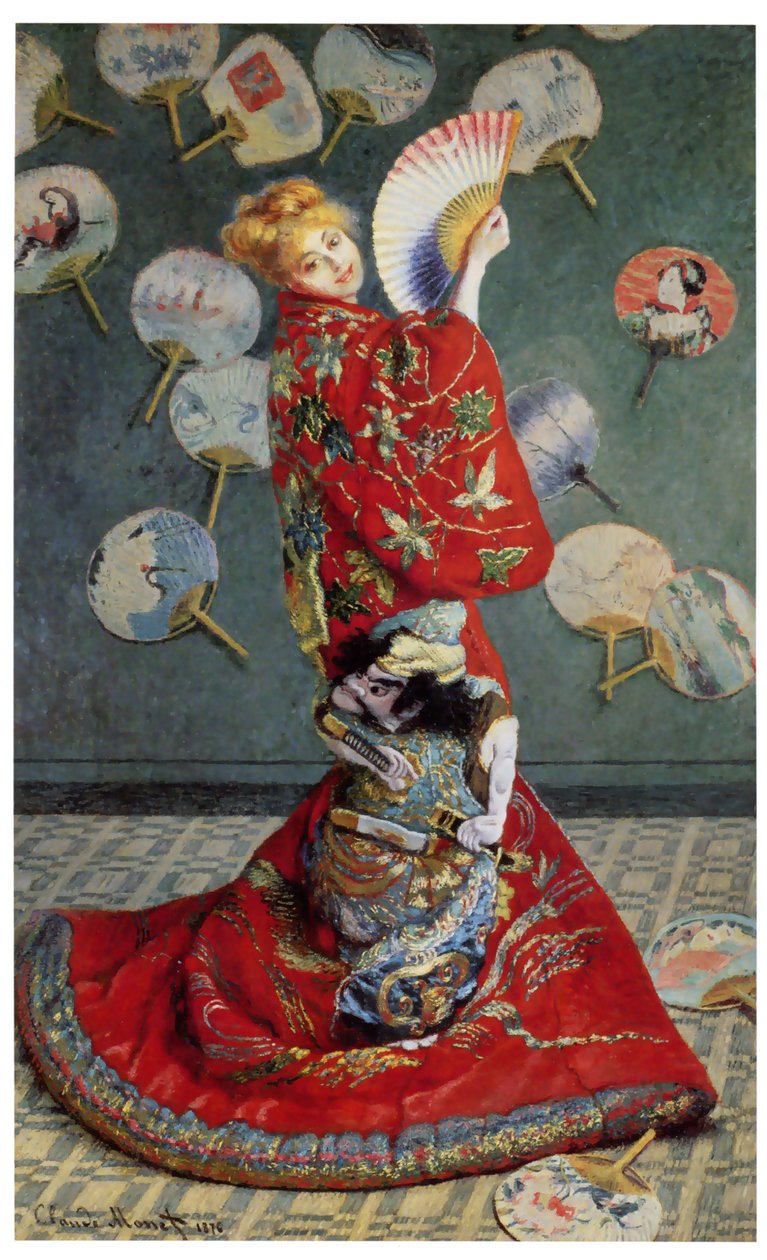 La Japonaise (Camille in Japanse kostuum) door Claude Monet