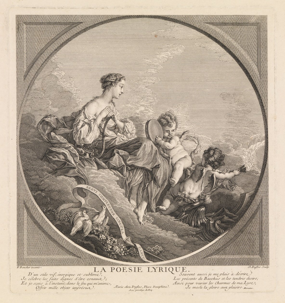 De lyrische poëzie door Claude Agustin Duflos
