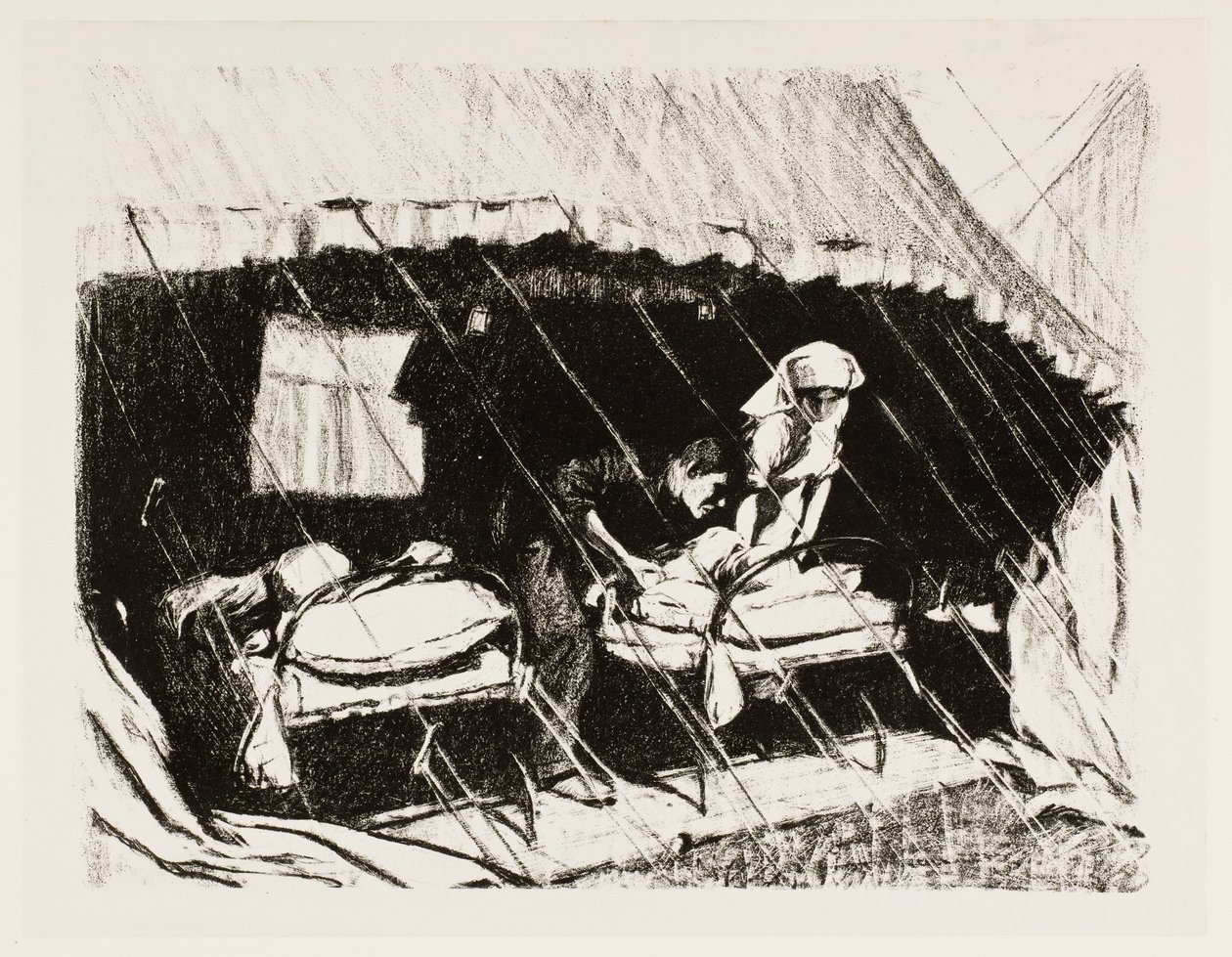 Verbandpost in Frankrijk, 1917 door Claude Allin Shepperson