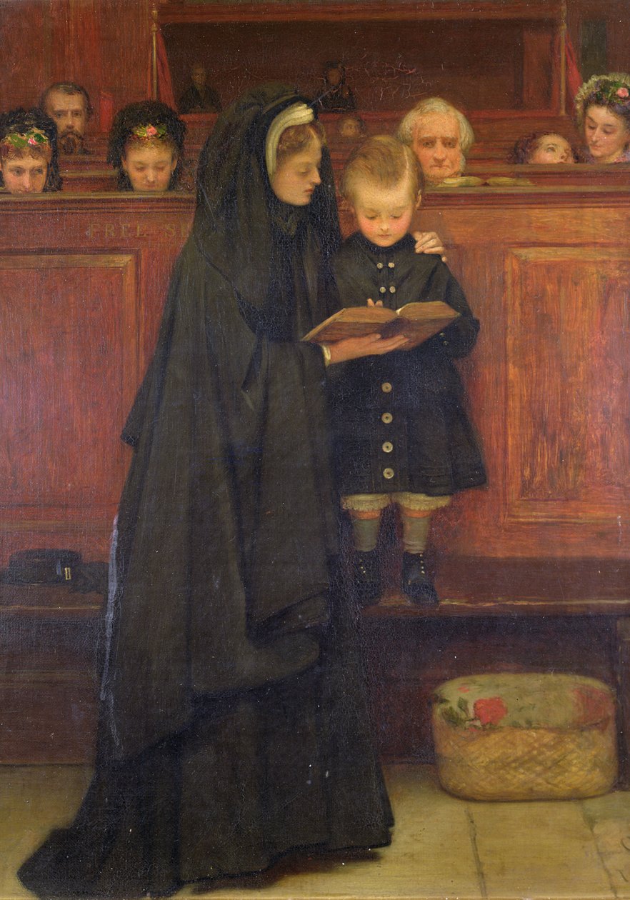 In de kerk door Claude Andrew Calthrop
