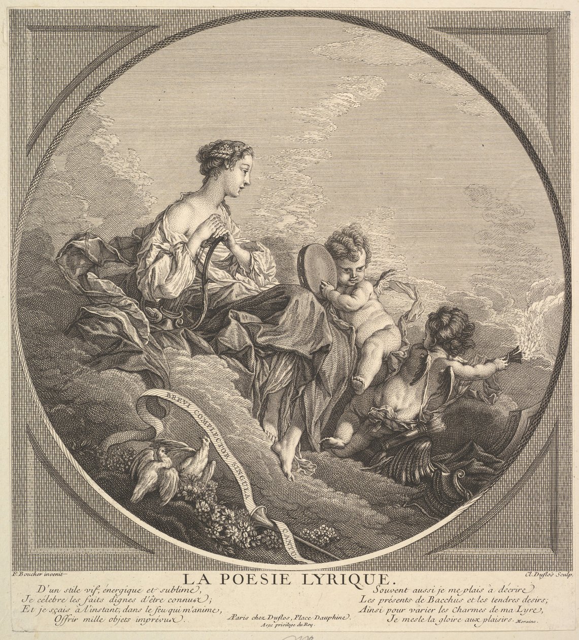 Lyrische poëzie door Claude Augustin Duflos