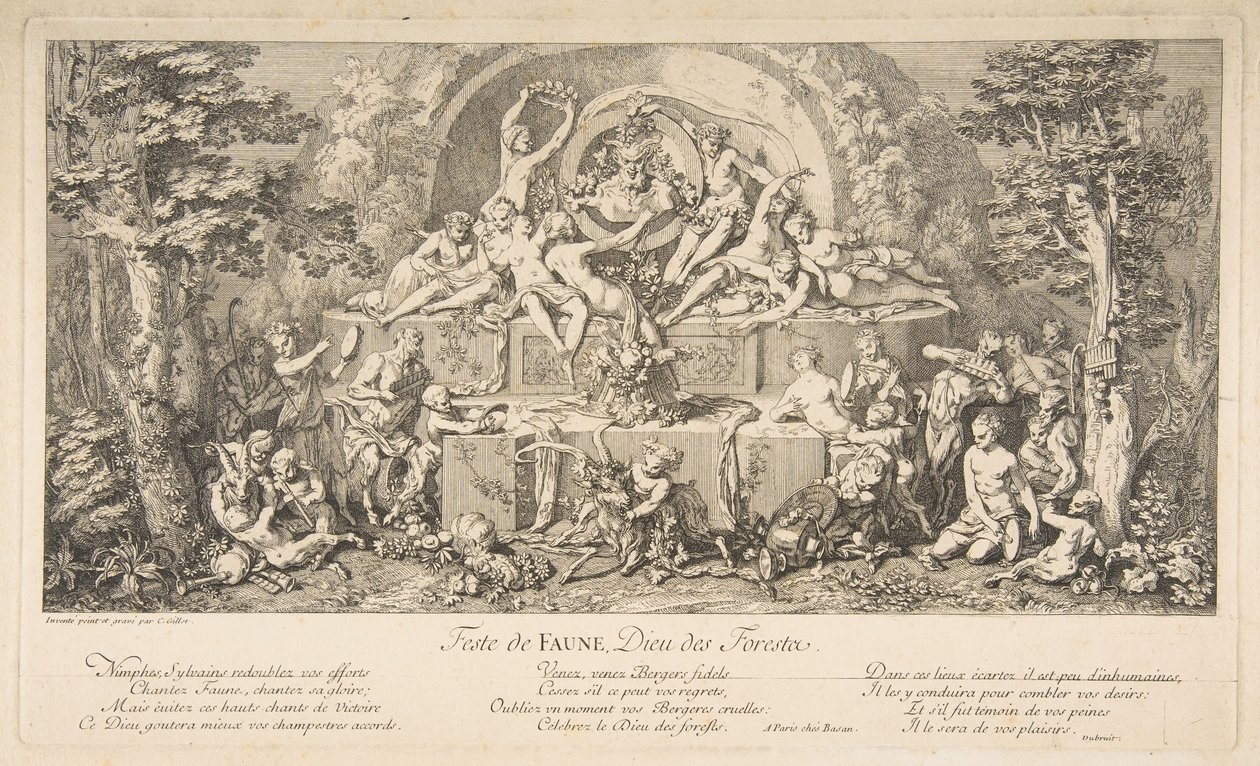 Het feest van de faun door Claude Gillot