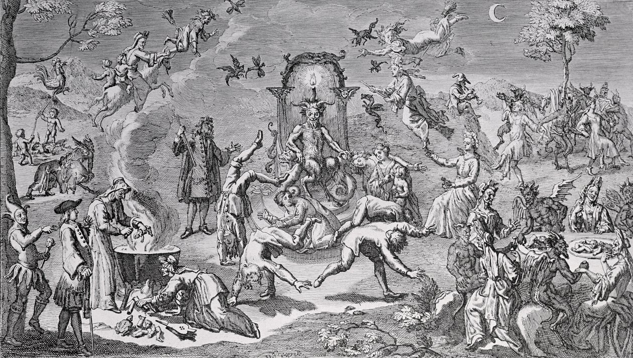 De Heksensabbat door Claude Gillot
