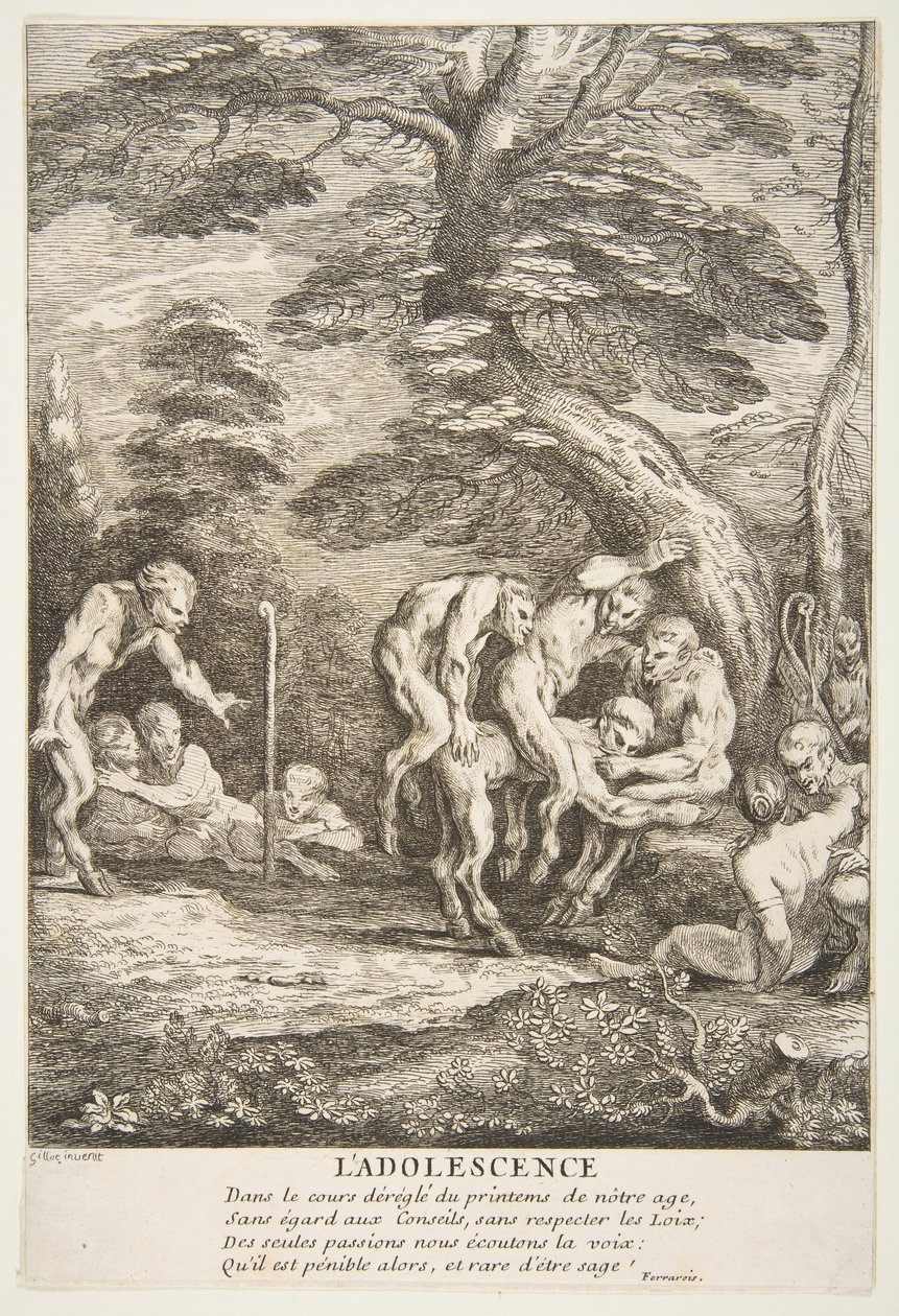 Jeugd, n.d. door Claude Gillot