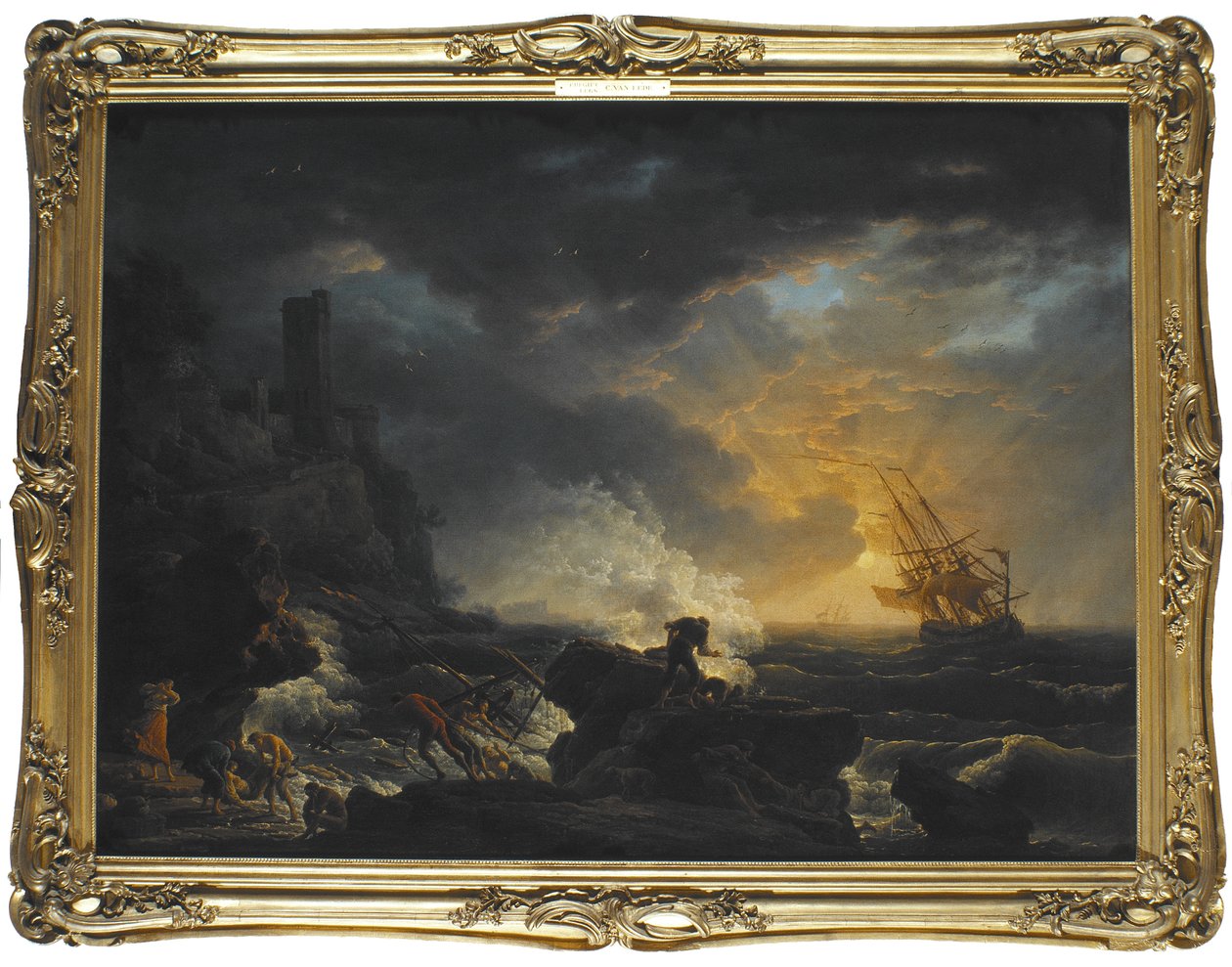 Schipbreuk door Claude Joseph Vernet