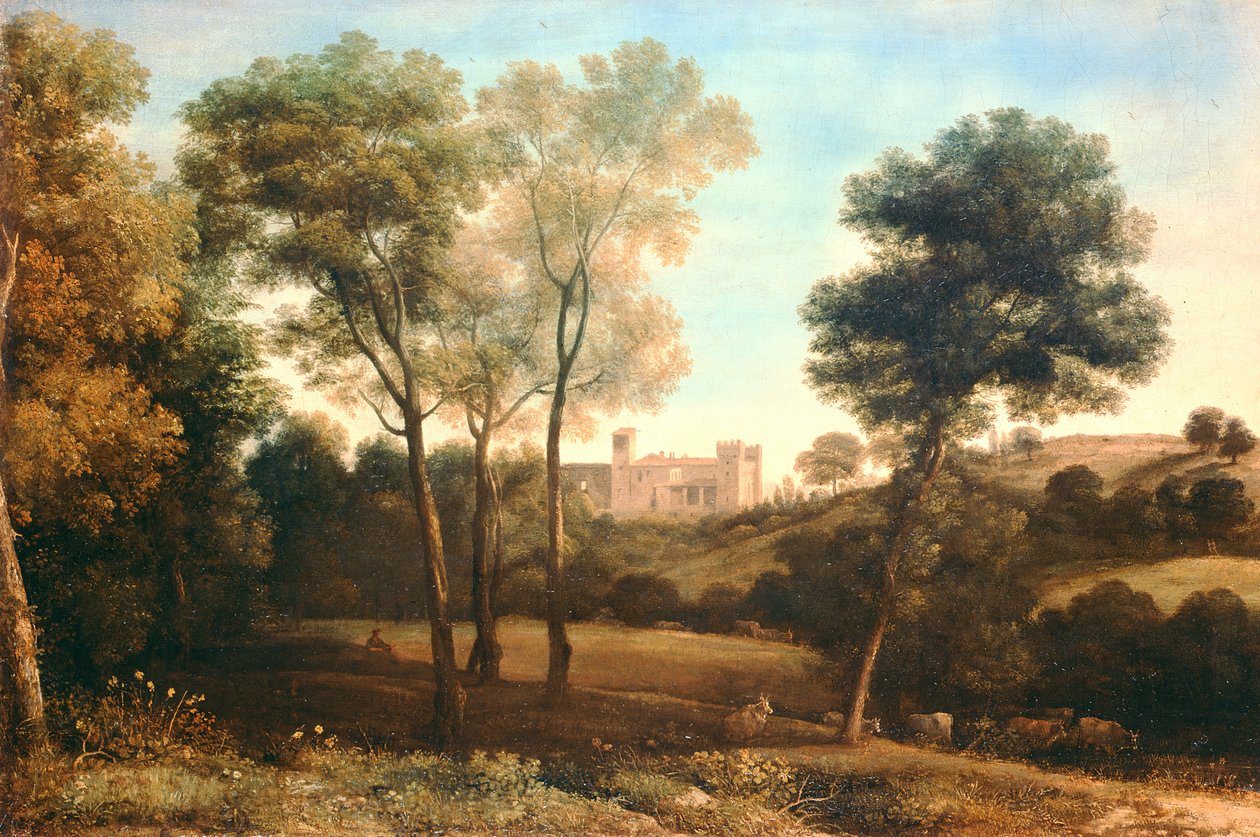 Landschap met kasteel door Claude Lorrain