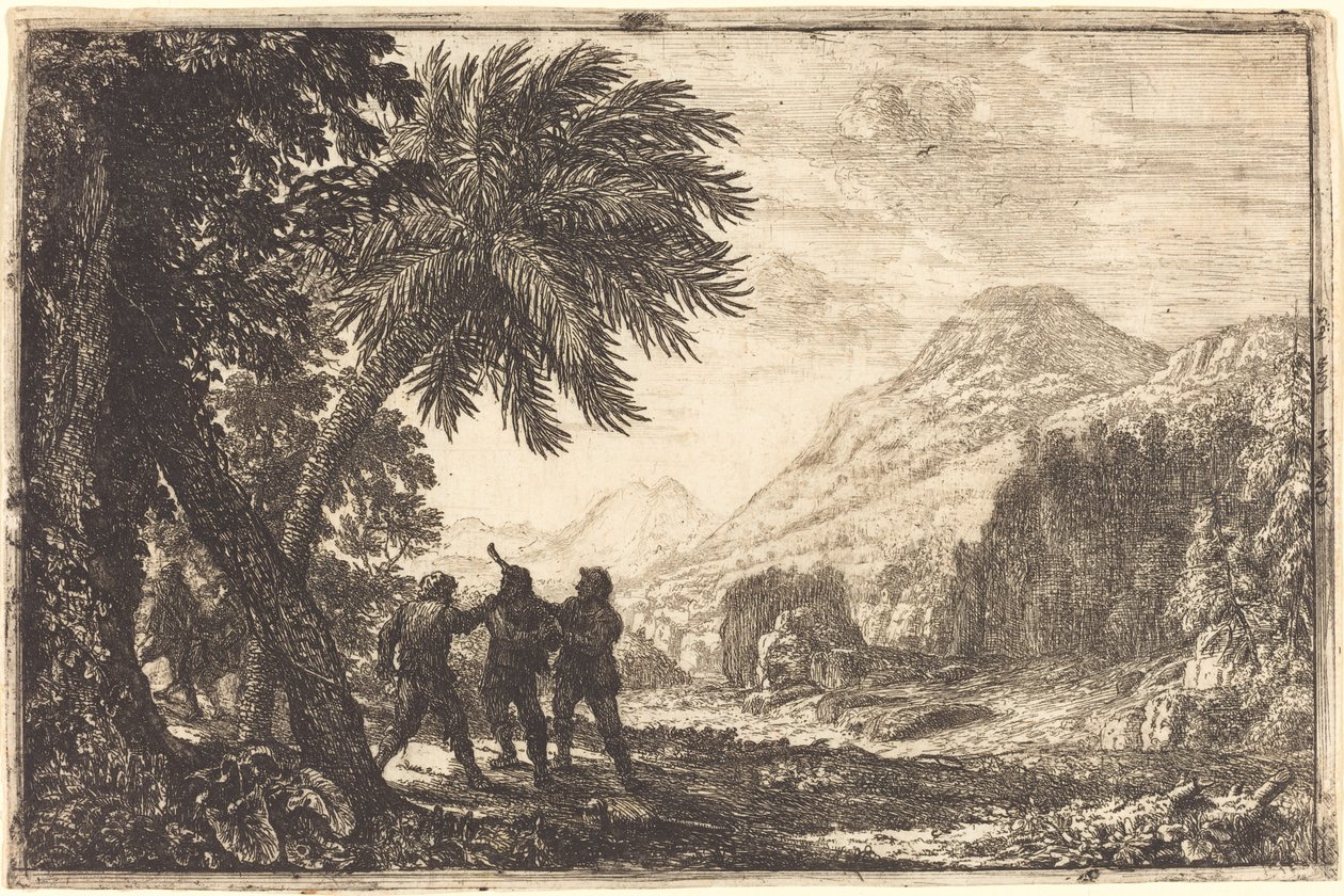 Landschap met bandieten door Claude Lorrain