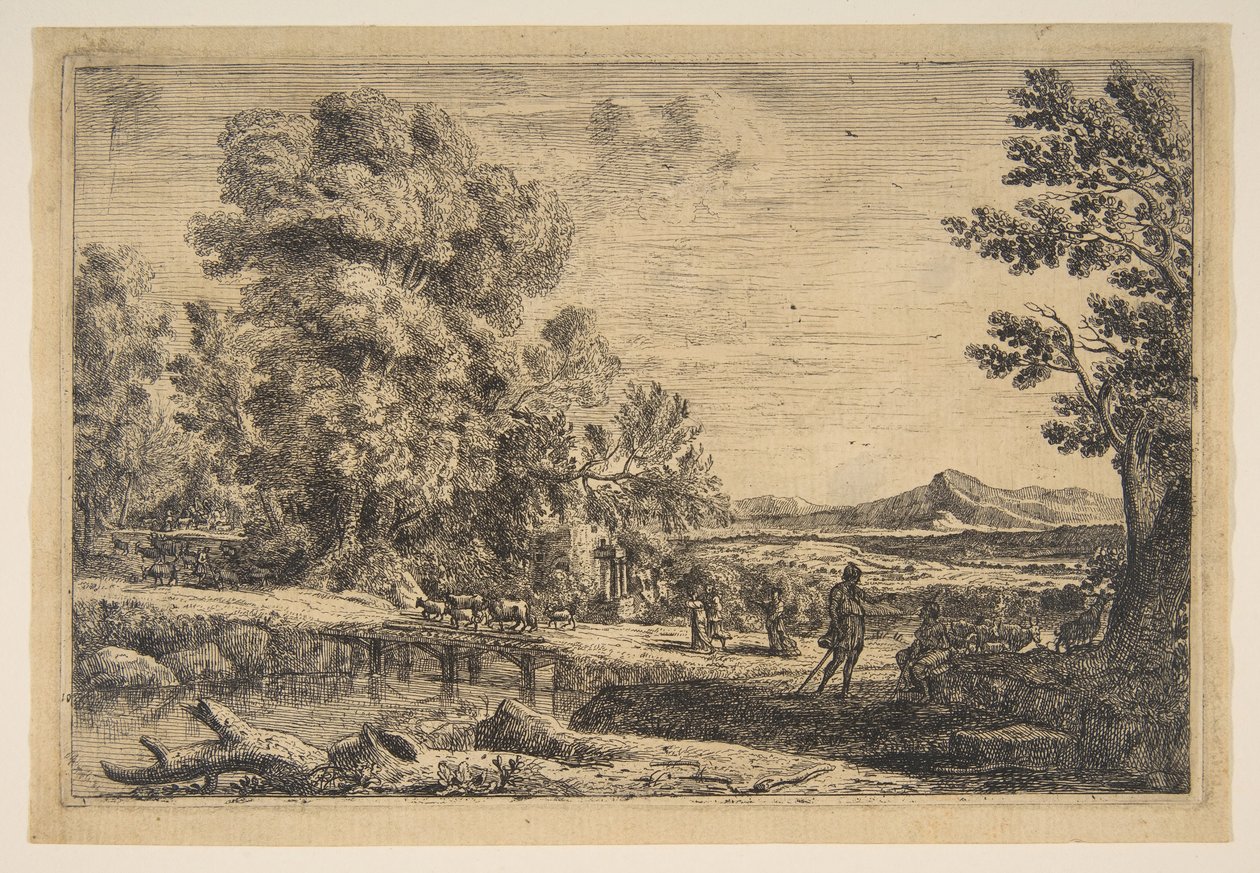 Rebecca en Eliezer, ca. 1638-41 door Claude Lorrain