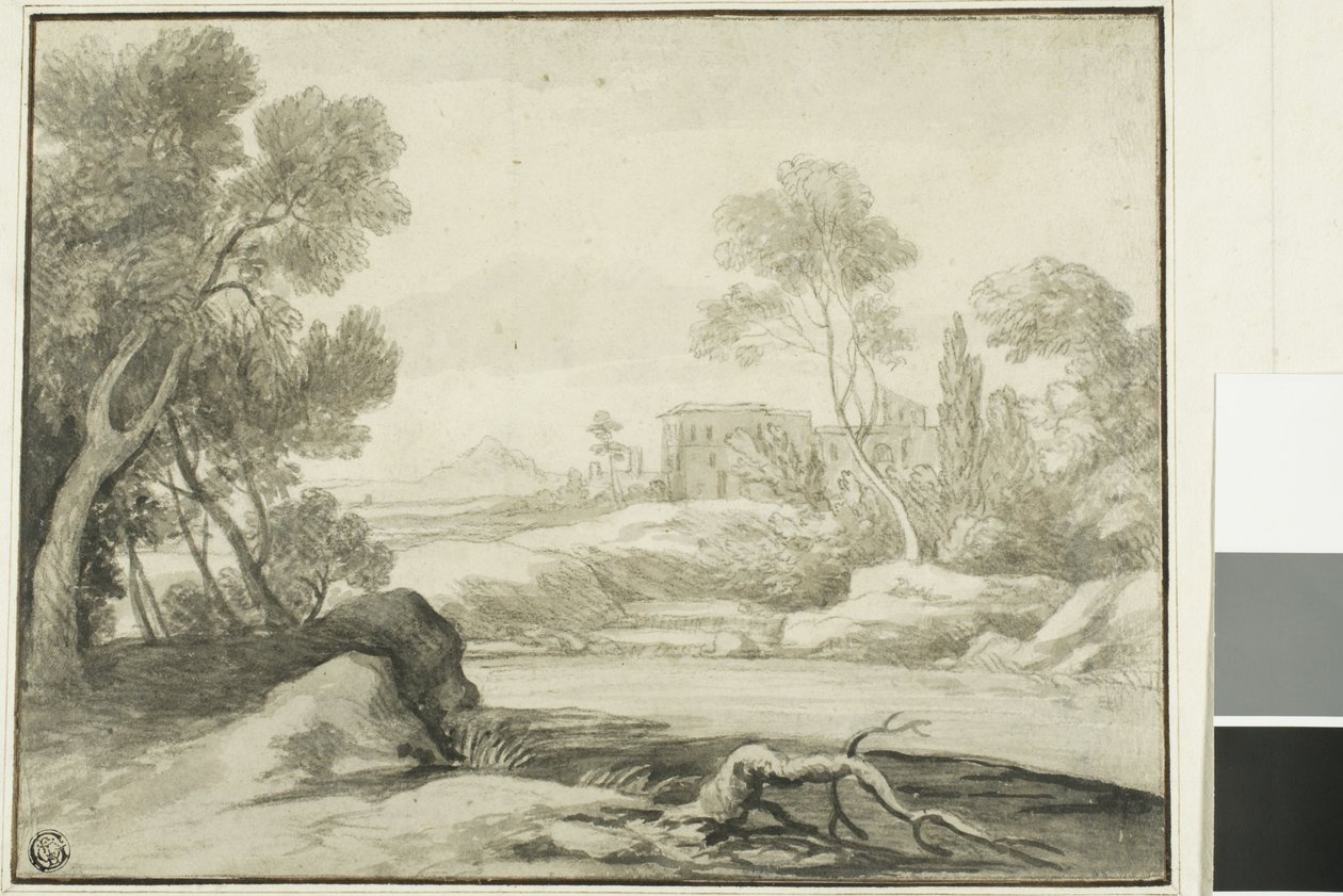 Rivierscène door Claude Lorrain
