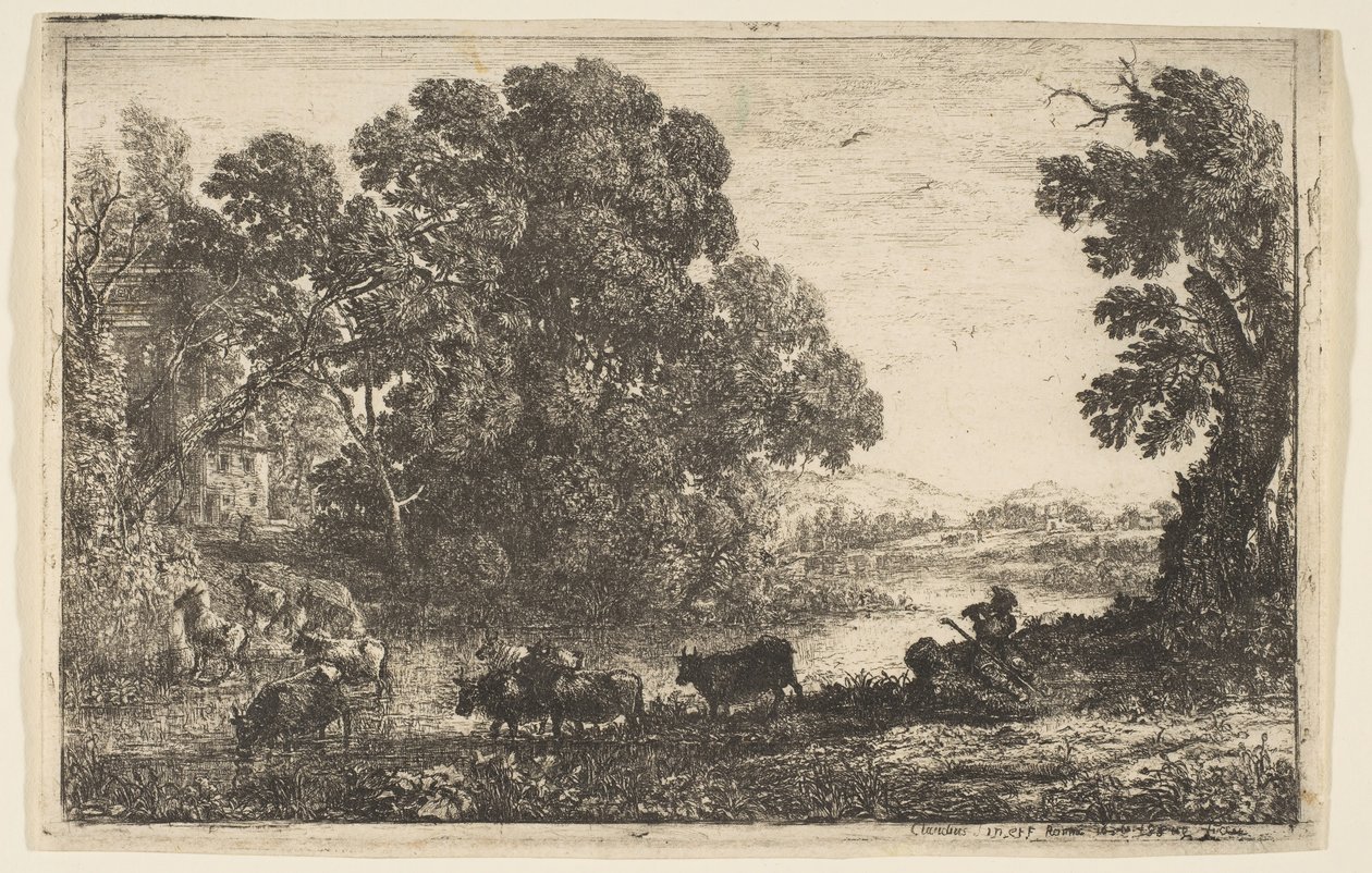 De Koeherder, 1636 door Claude Lorrain