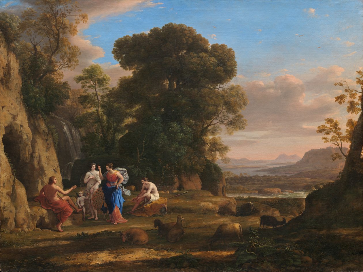 Het oordeel van Parijs, 1645-1646 door Claude Lorrain
