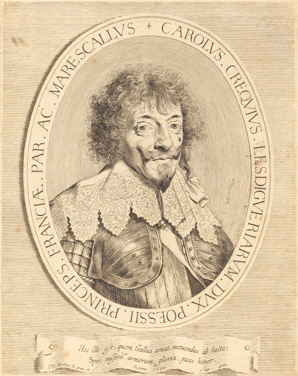 Karel I de Crequi, Hertog van Lesdiguières door Claude Mellan