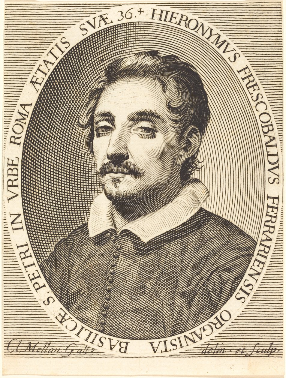 Girolamo Frescobaldi door Claude Mellan