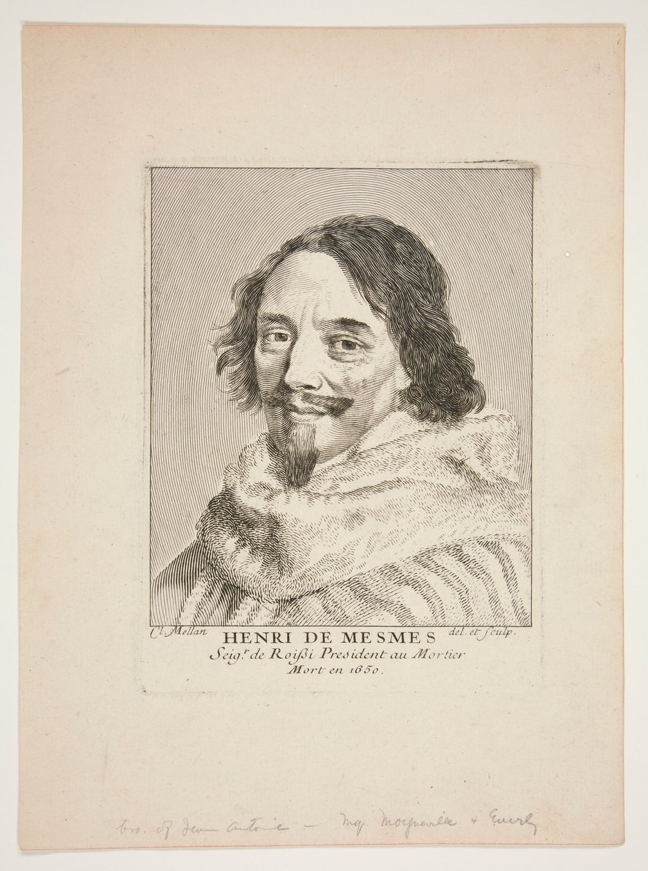 Henri de Mesmes door Claude Mellan