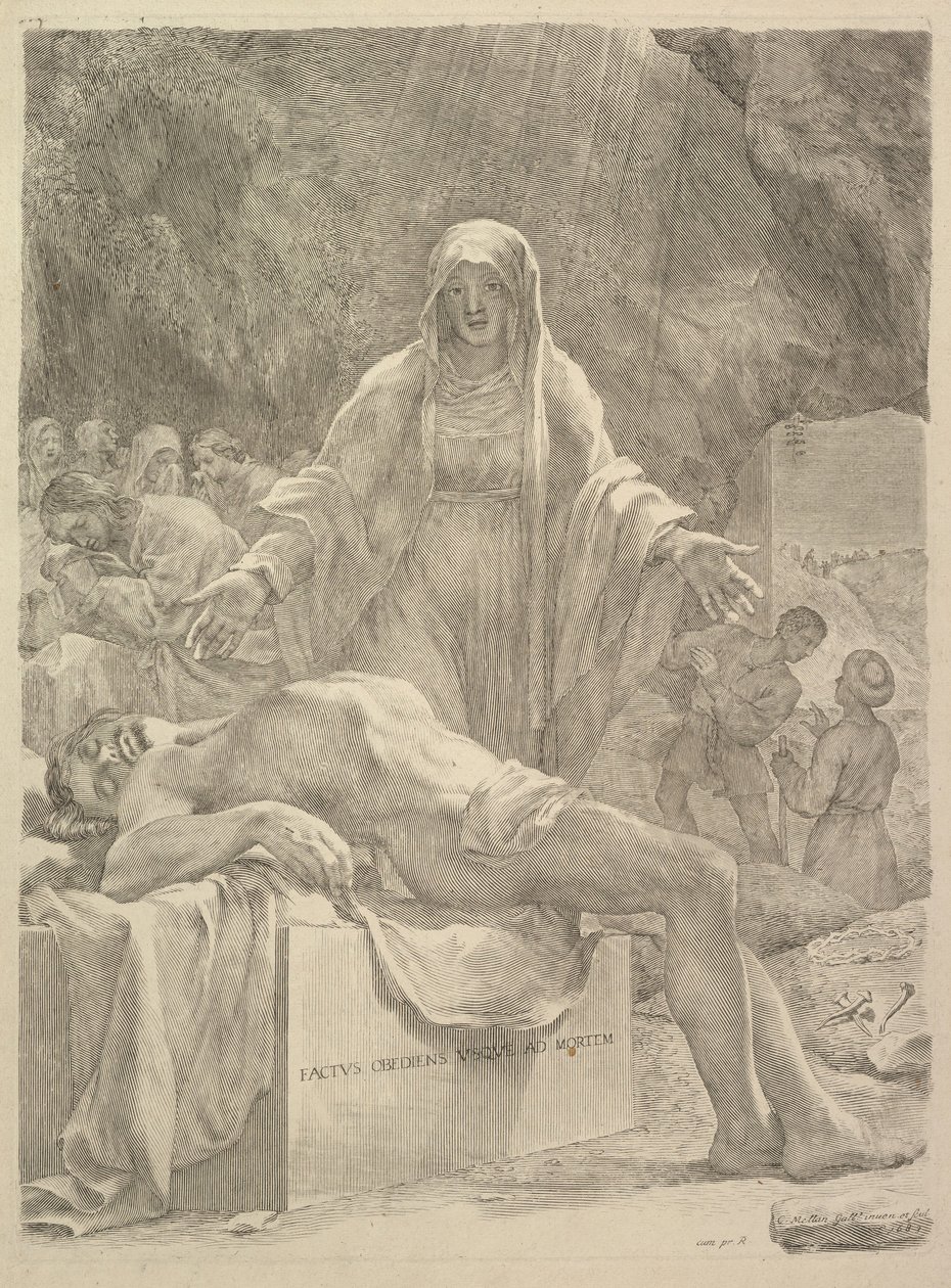 Rouw, 1683 door Claude Mellan