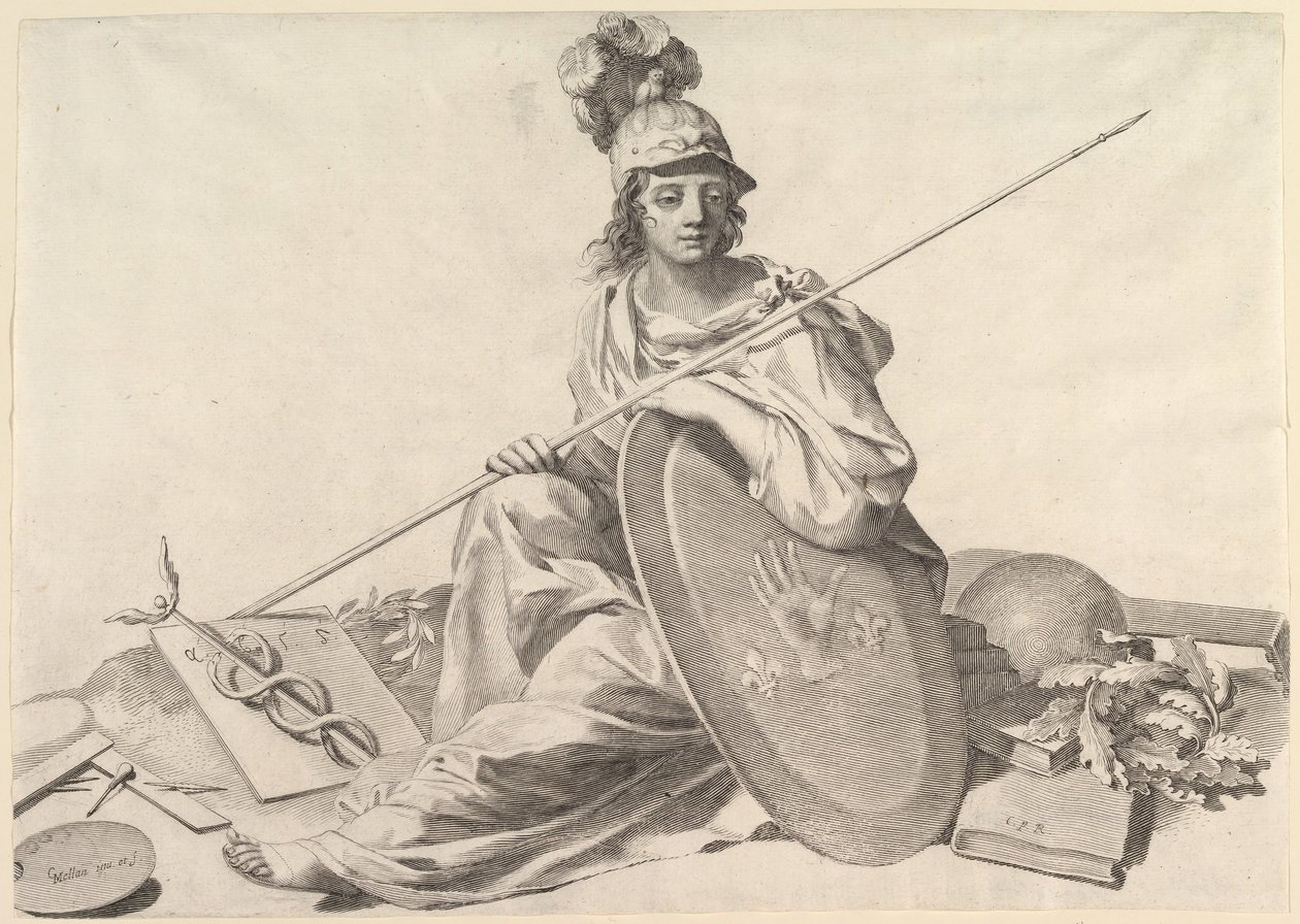 Minerva door Claude Mellan