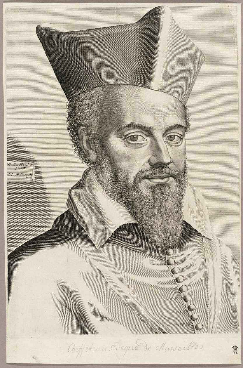 Nicolas Coeffeteau, bisschop van Marseille door Claude Mellan
