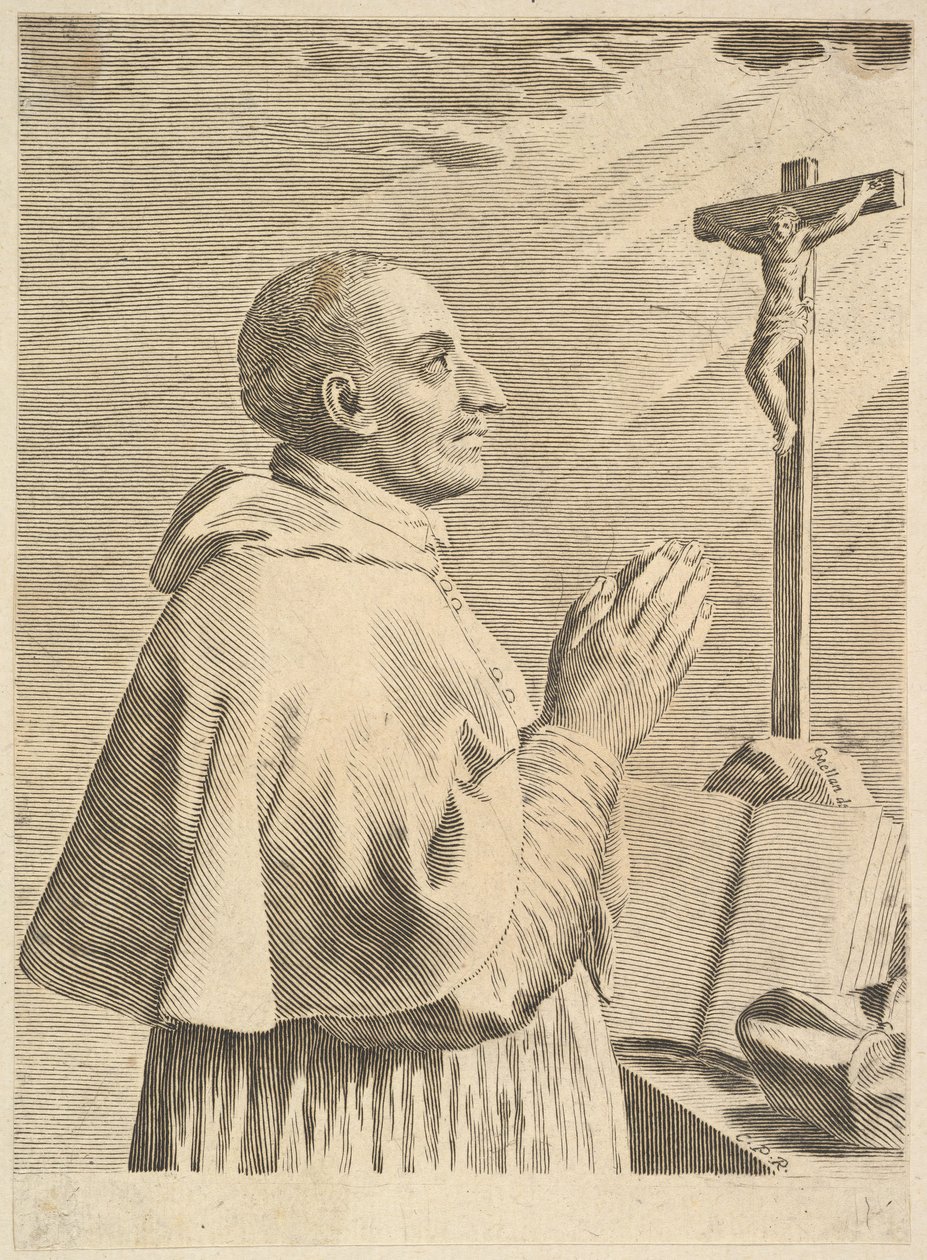 Sint Carolus Borromeus door Claude Mellan
