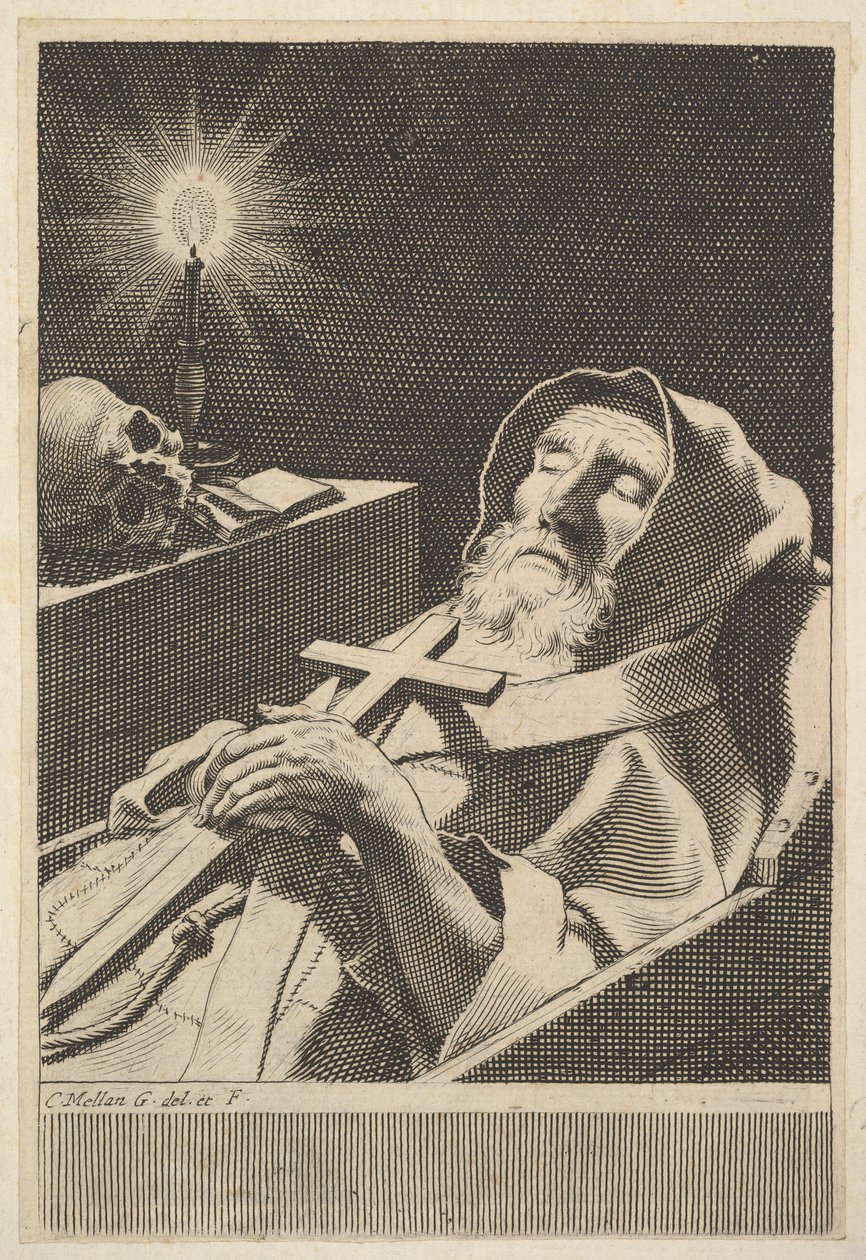 St. Franciscus de Paul door Claude Mellan
