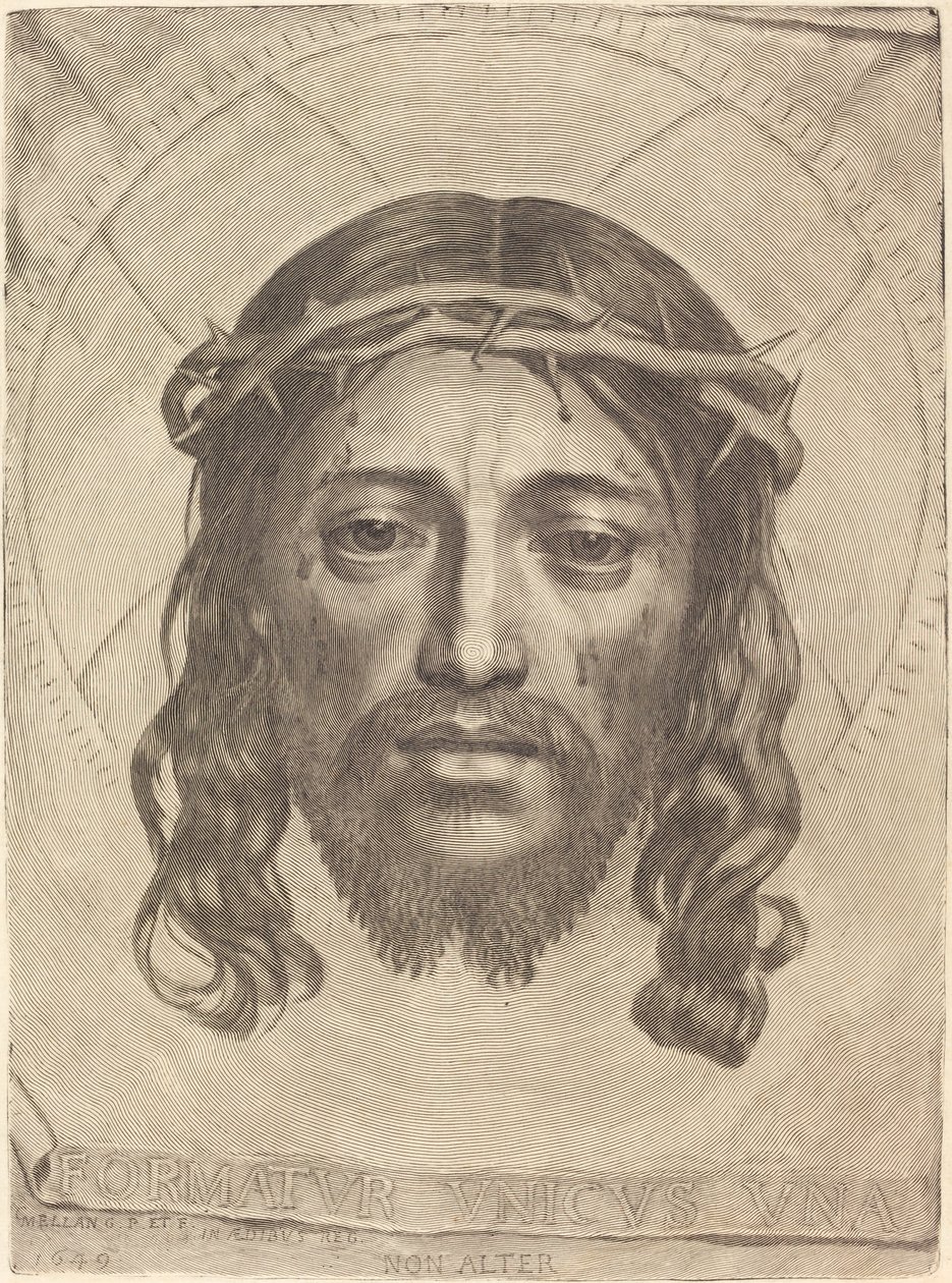 De Zweetdoek van Sint Veronica door Claude Mellan