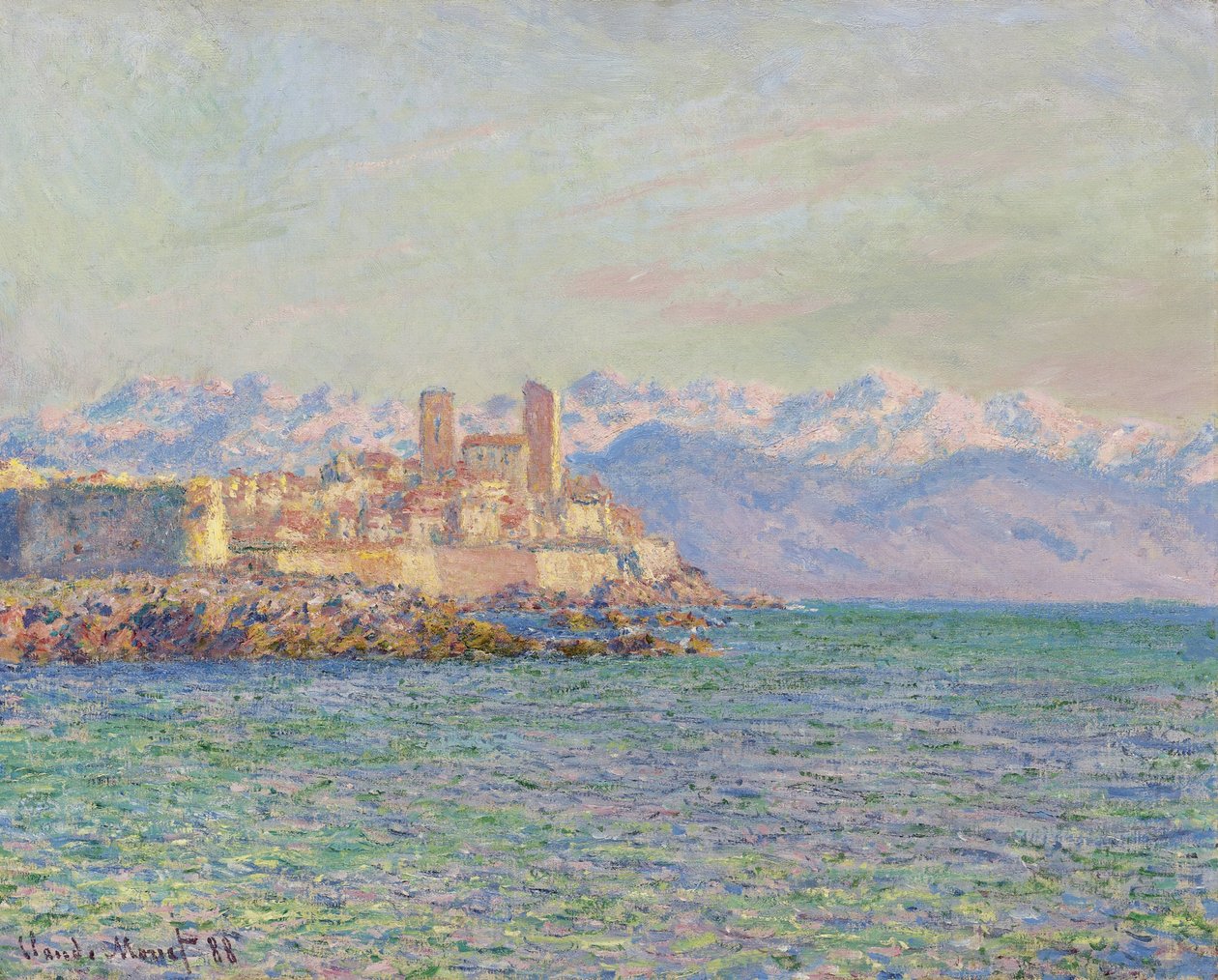 Antibes, Het Fort door Claude Monet