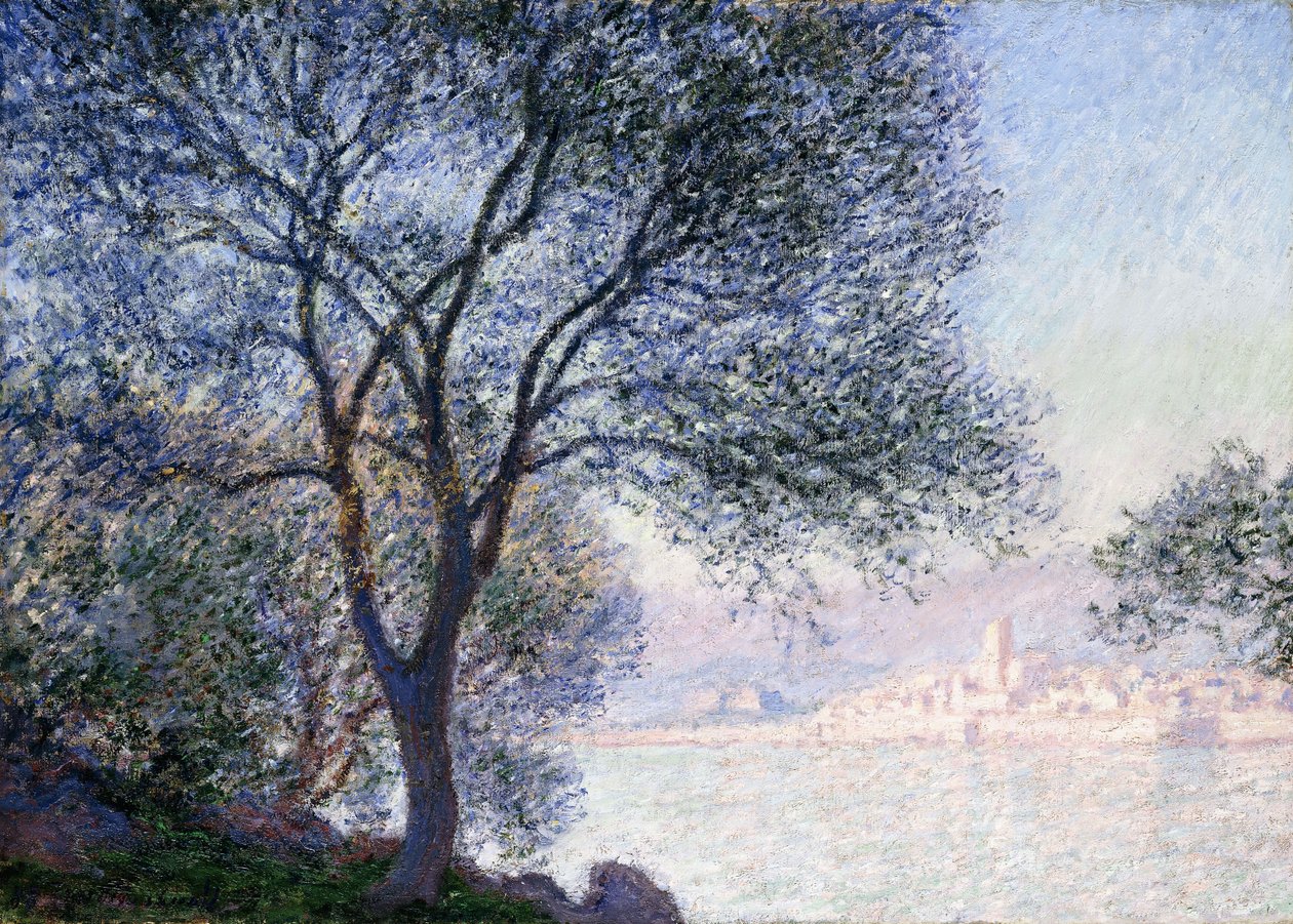 Antibes gezien vanaf de Salis, 1888 door Claude Monet