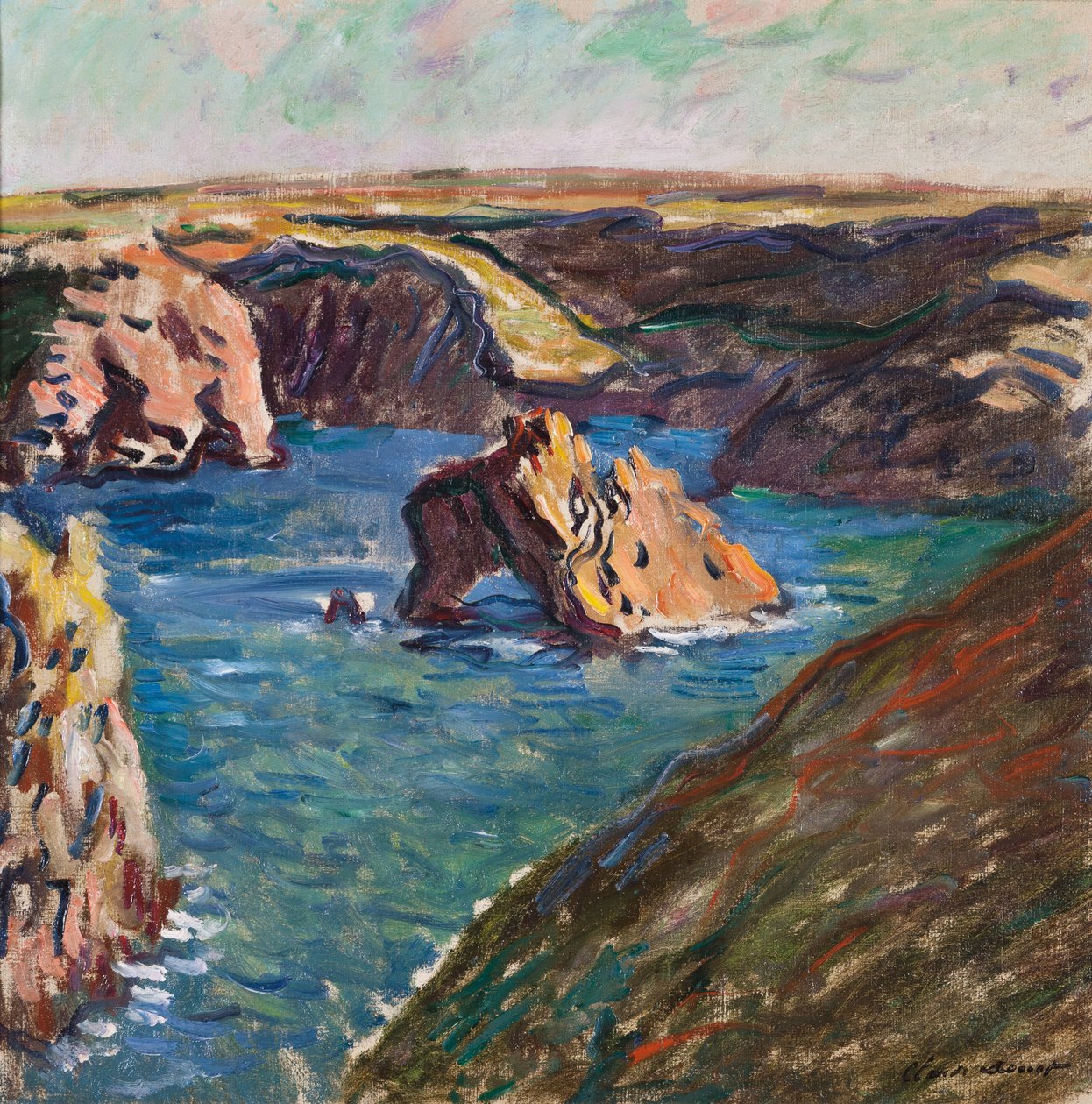 Belle-Ile, 1886 door Claude Monet