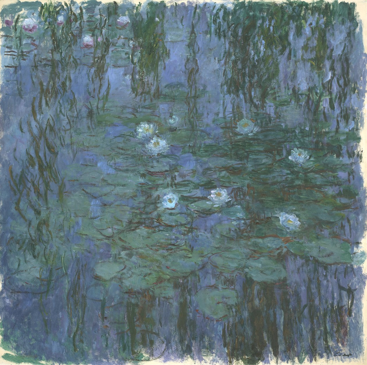 Blauwe Nympheas door Claude Monet