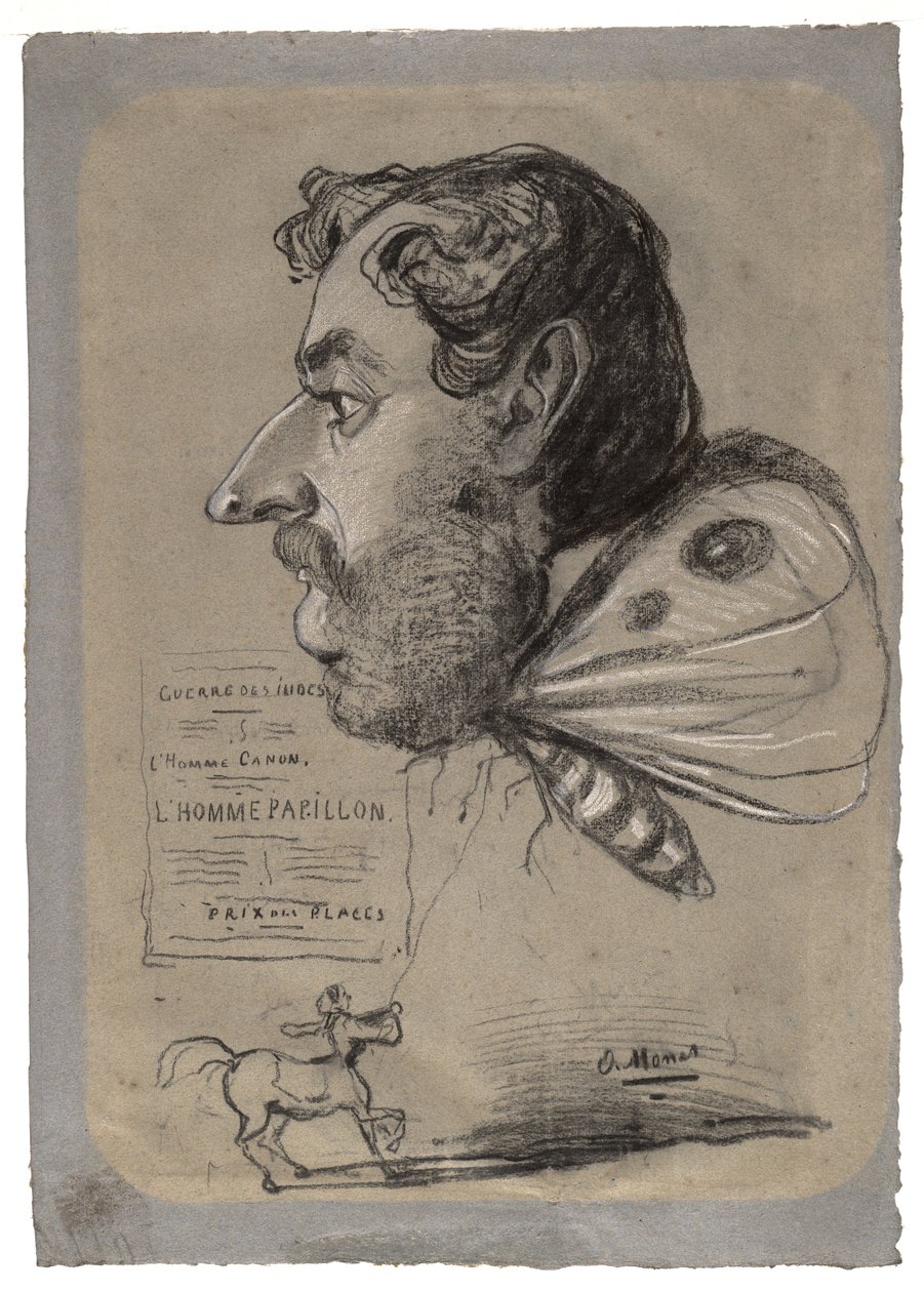Karikatuur van Jules Didier door Claude Monet