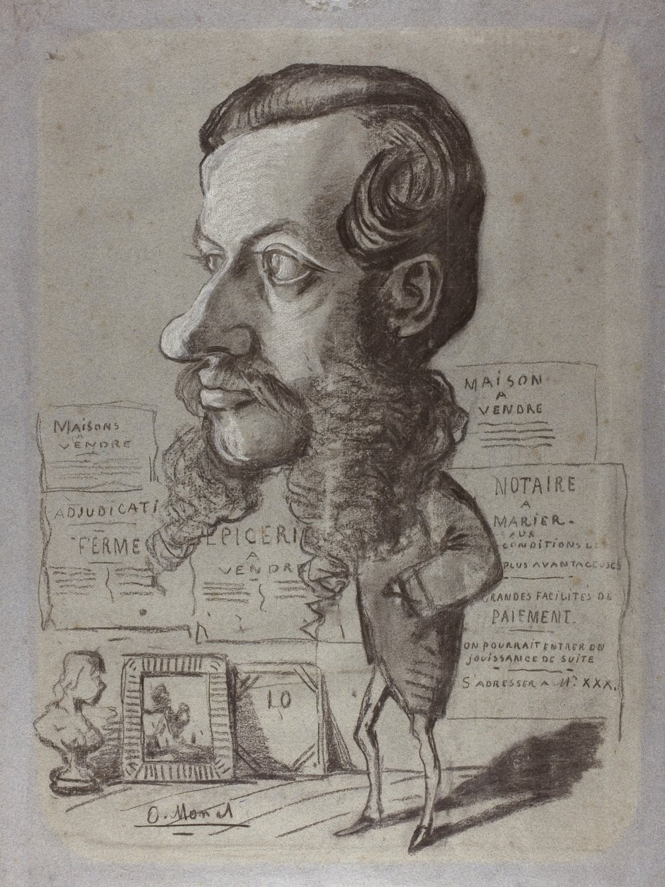 Karikatuur van Léon Manchon, c.1858 door Claude Monet