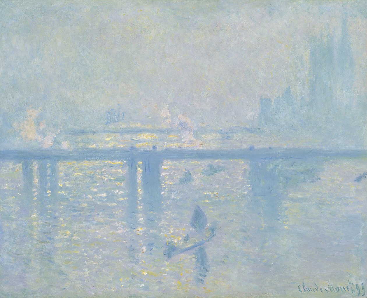Charing-Cross brug in Londen, 1899 door Claude Monet