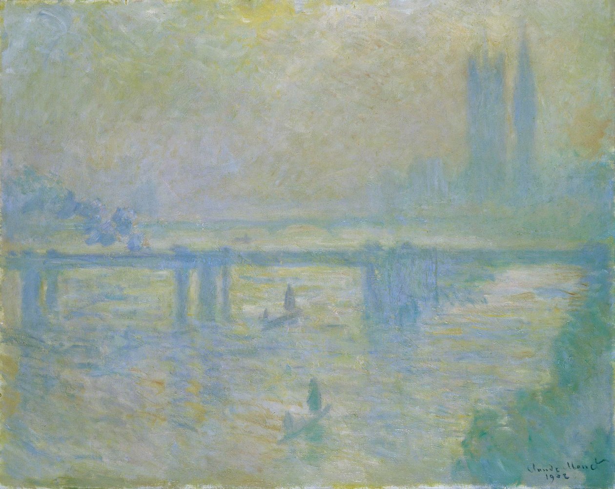 Charing Cross Bridge door Claude Monet
