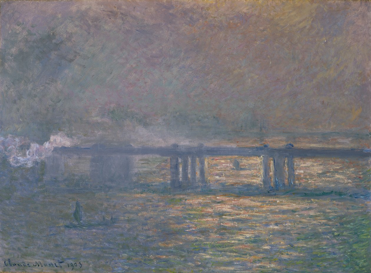 Charing Cross Bridge door Claude Monet