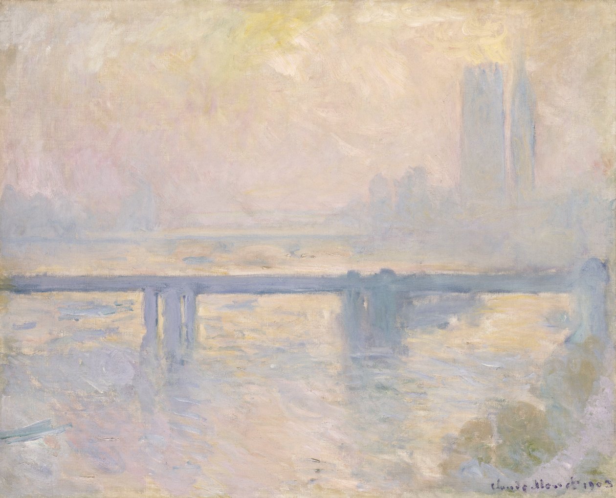 Charing Cross Bridge, 1899 door Claude Monet