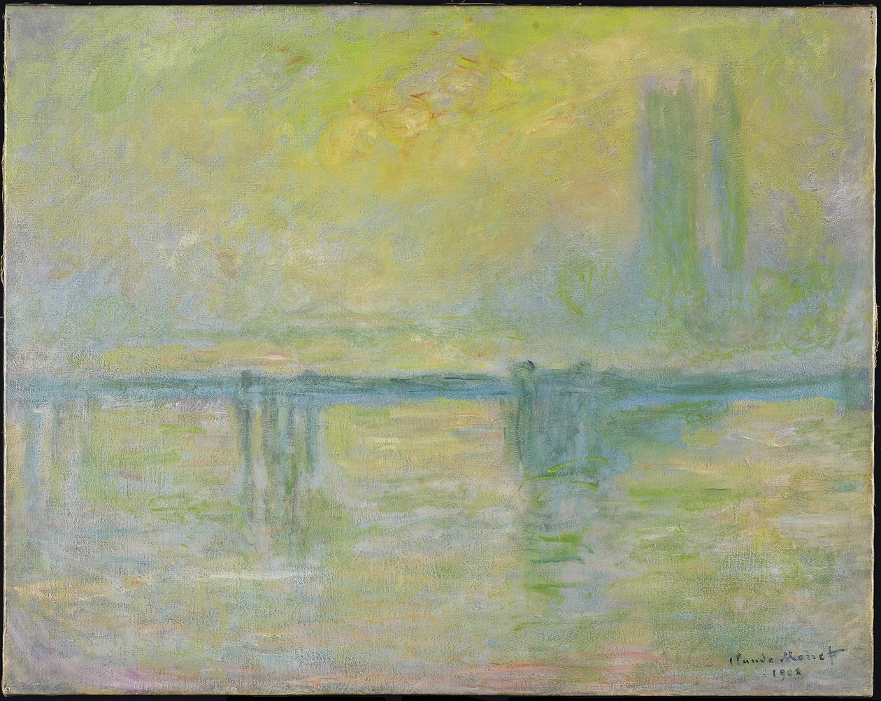 Charing Cross Bridge: Mist, 1902 door Claude Monet