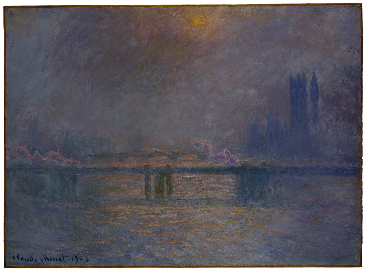 Charing Cross Bridge, De Theems, 1900-03 door Claude Monet