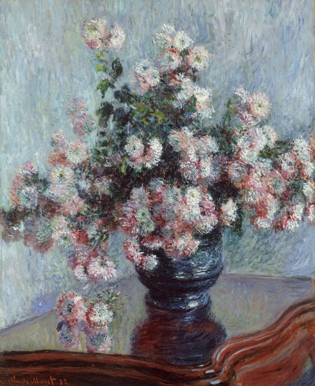 Chrysanten, 1882 door Claude Monet