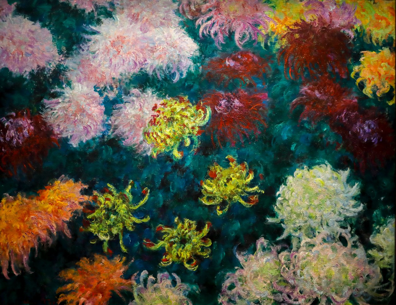 Chrysantenbed door Claude Monet