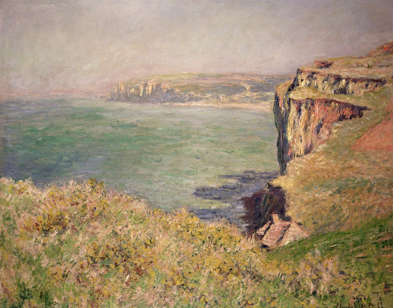 Klip bij Varengeville, 1882 door Claude Monet
