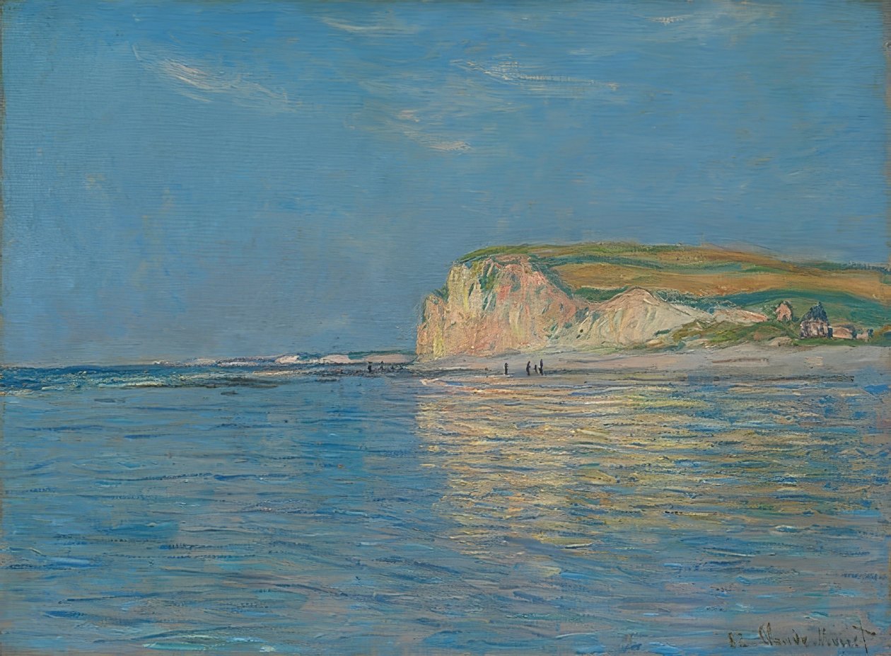 Eb bij Pourville, nabij Dieppe door Claude Monet