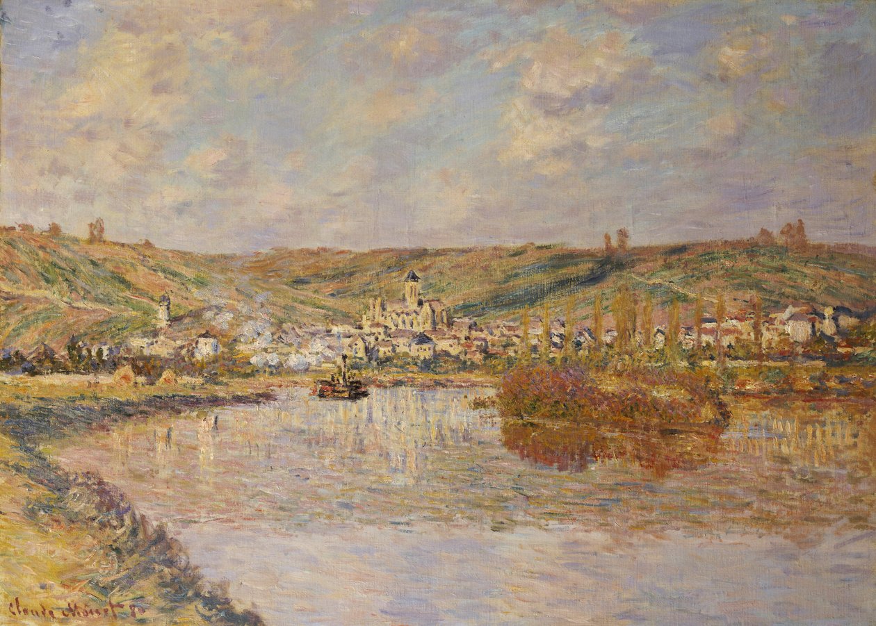 Einde van de middag, Vetheuil door Claude Monet