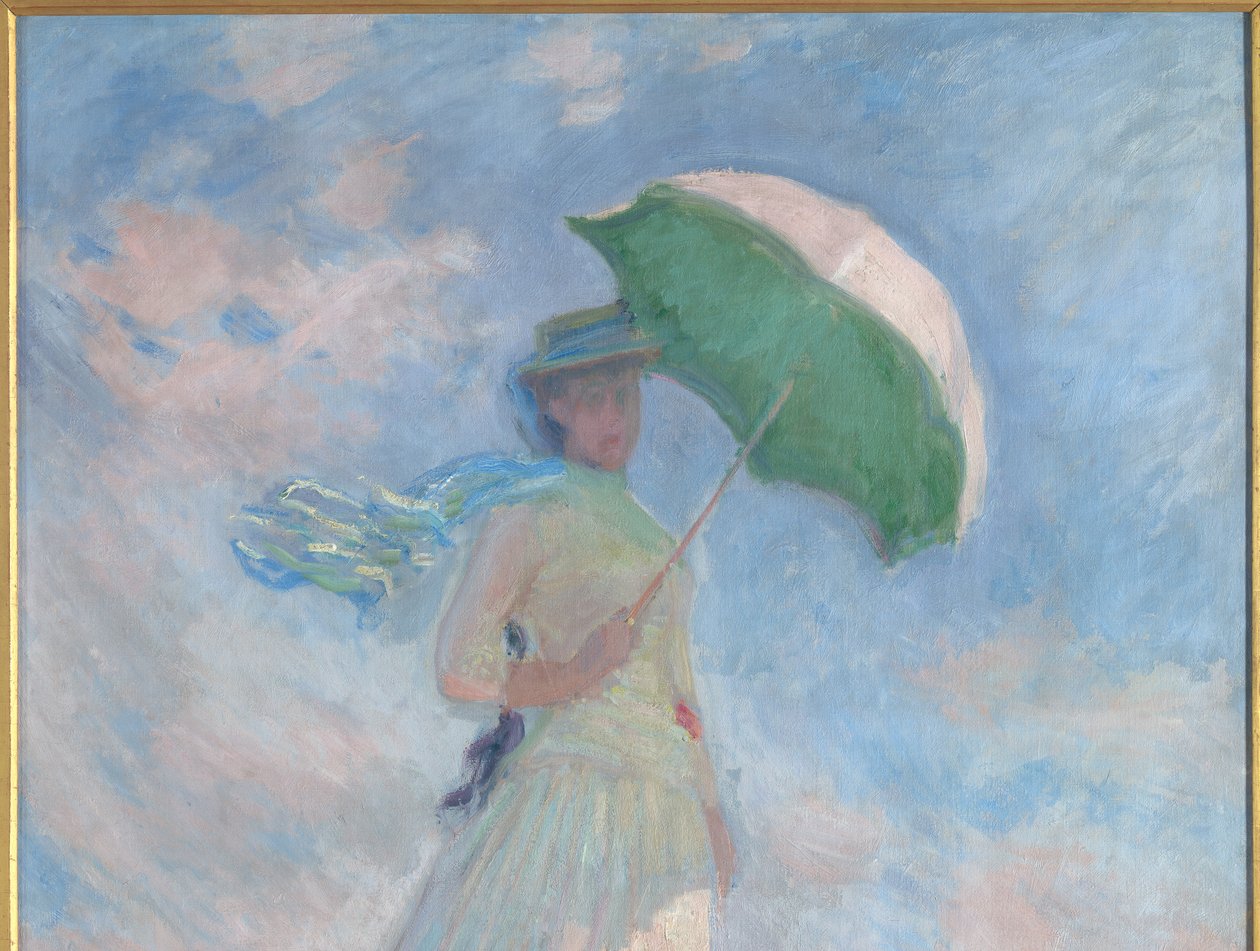 Figuurtest in de open lucht door Claude Monet