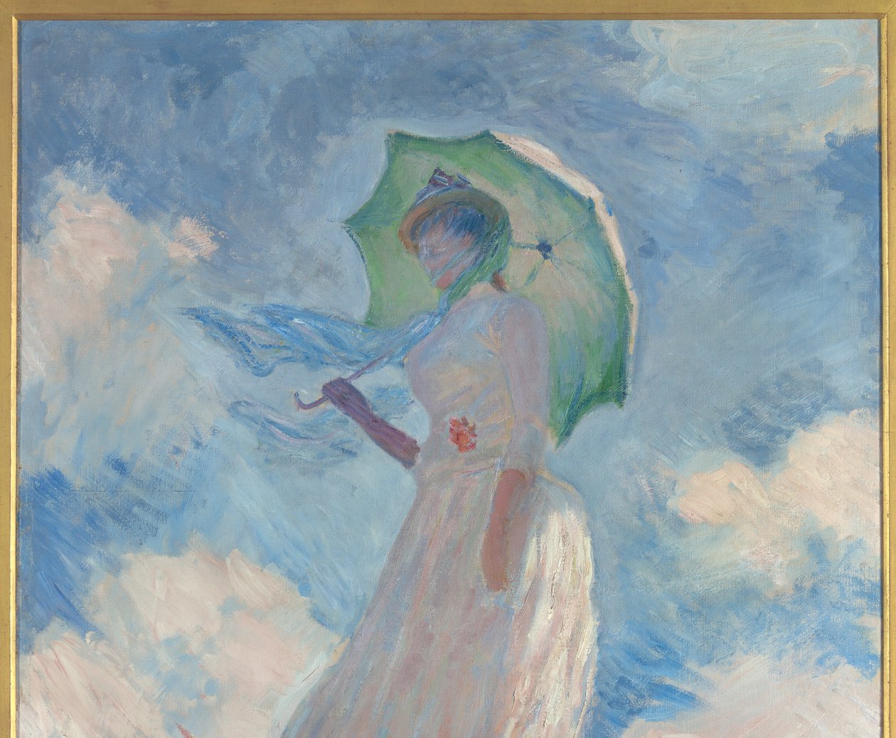 Figuurtest in de open lucht door Claude Monet