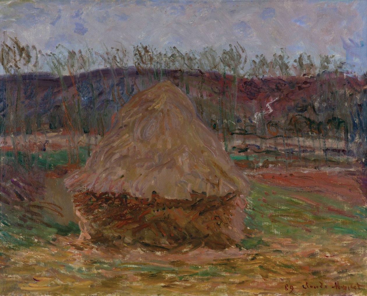Hooiberg in Giverny door Claude Monet