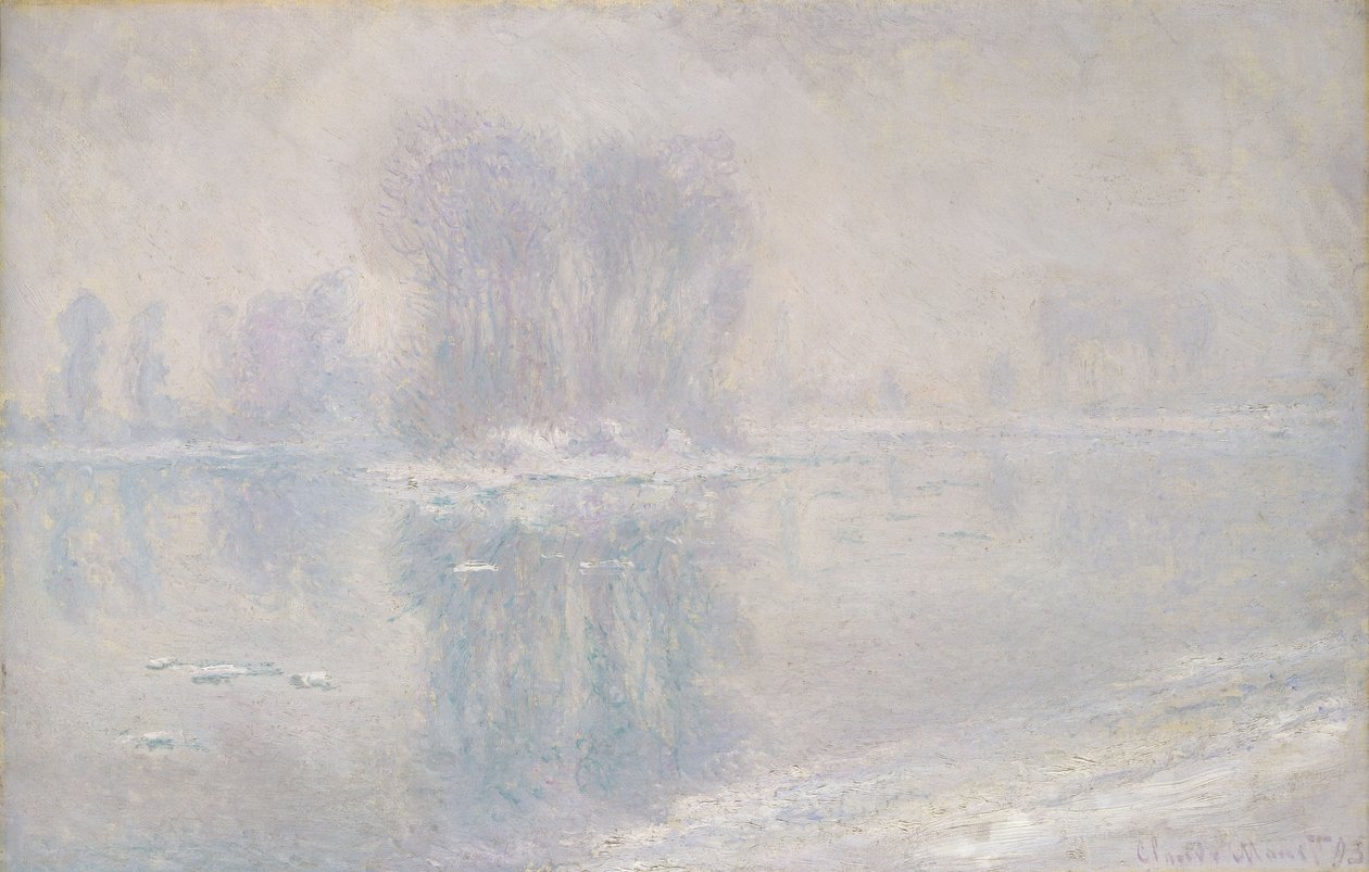IJsvelden, 1893 door Claude Monet