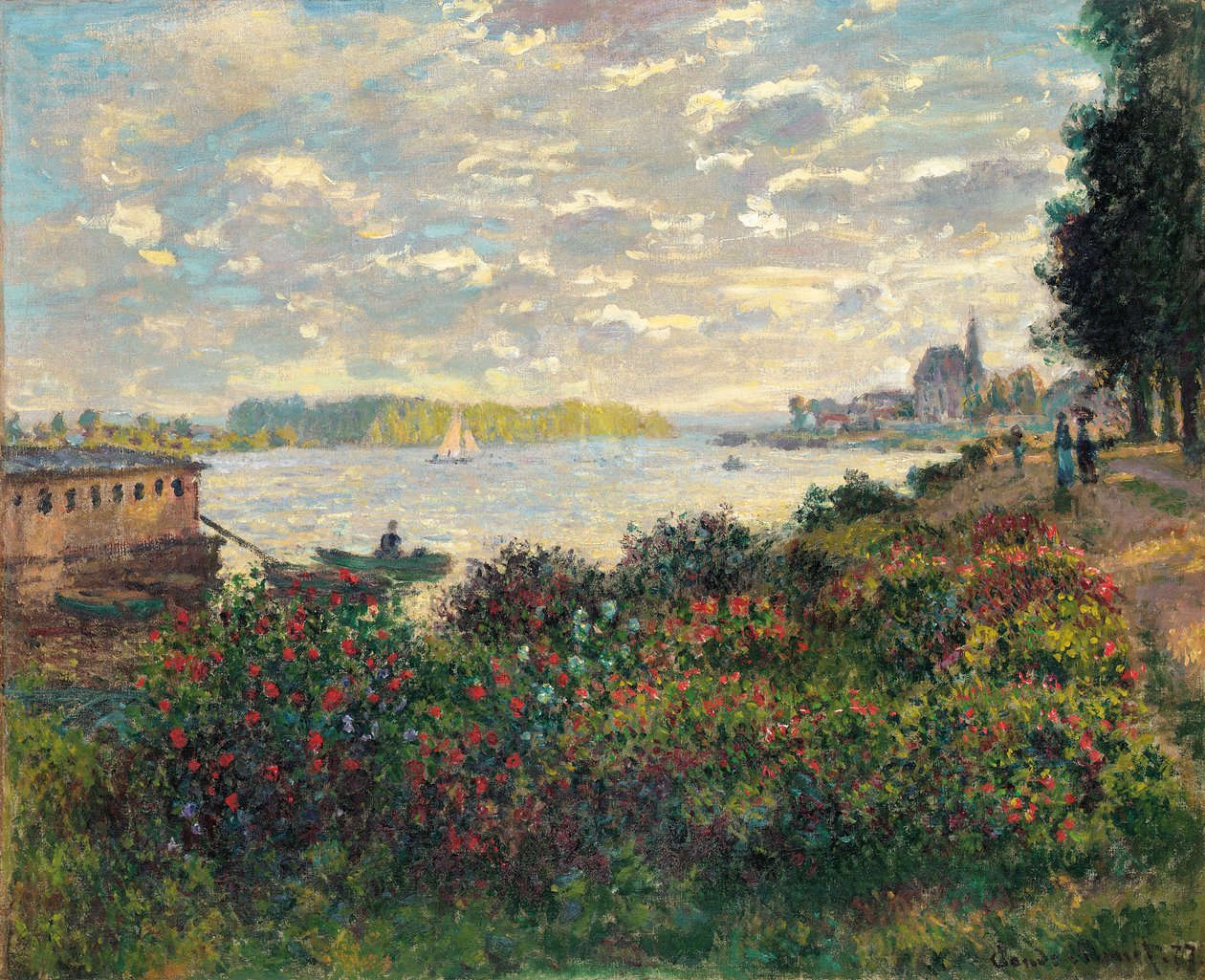 De Seine bij Argenteuil door Claude Monet