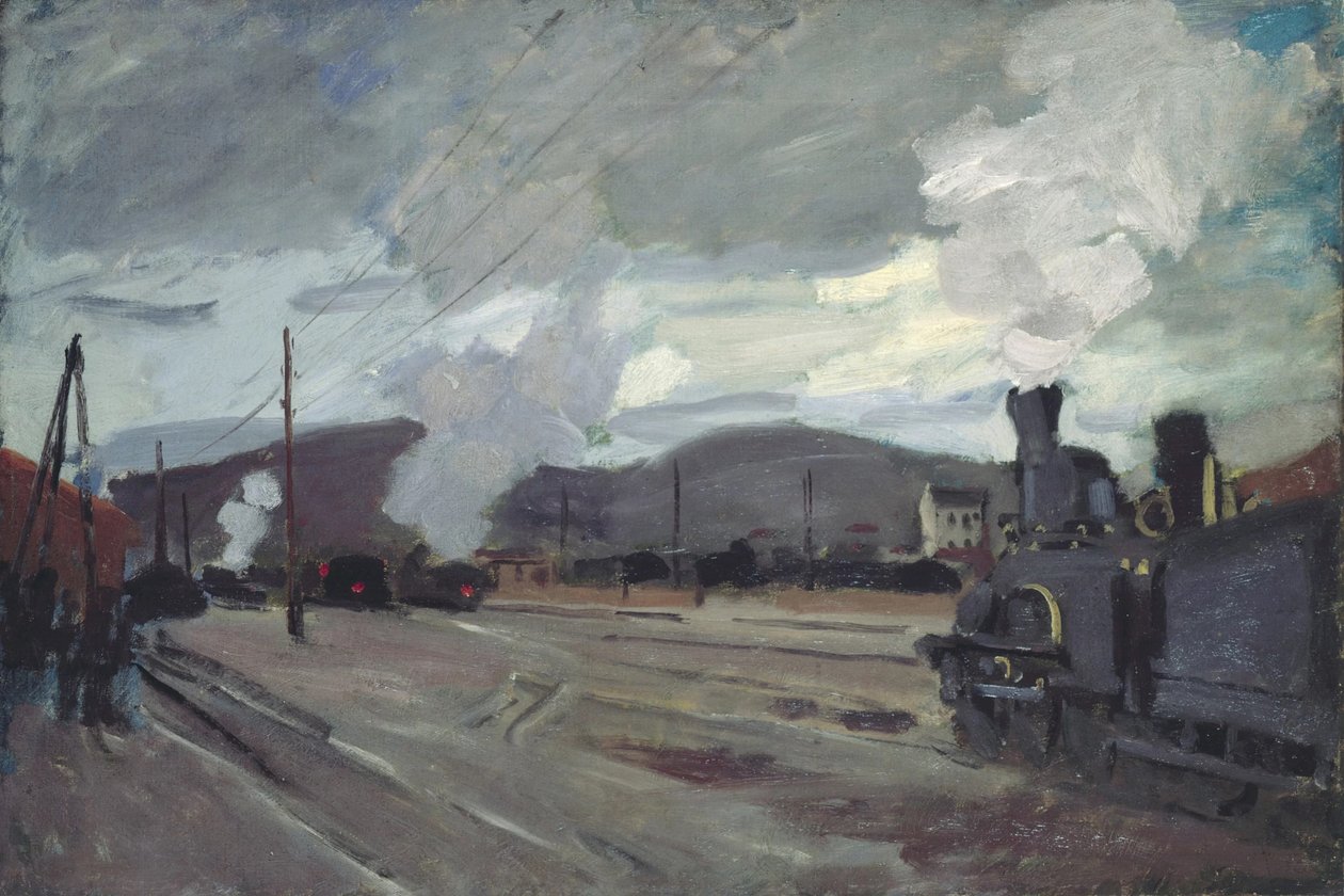 Het station van Argenteuil door Claude Monet