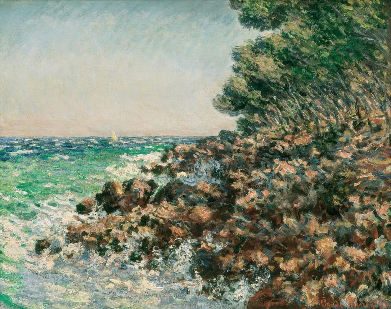 Kaap Martin door Claude Monet